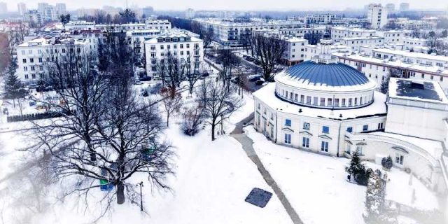 Żoliborz po zimie Zimowy Żoliborz. Fot. UD Żoliborz