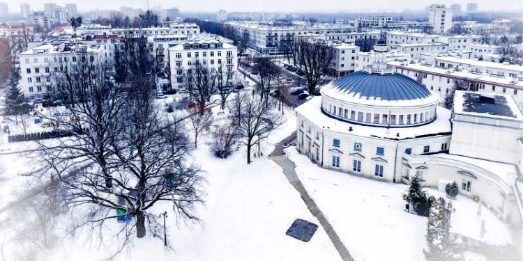 Zimowy Żoliborz. Fot. UD Żoliborz